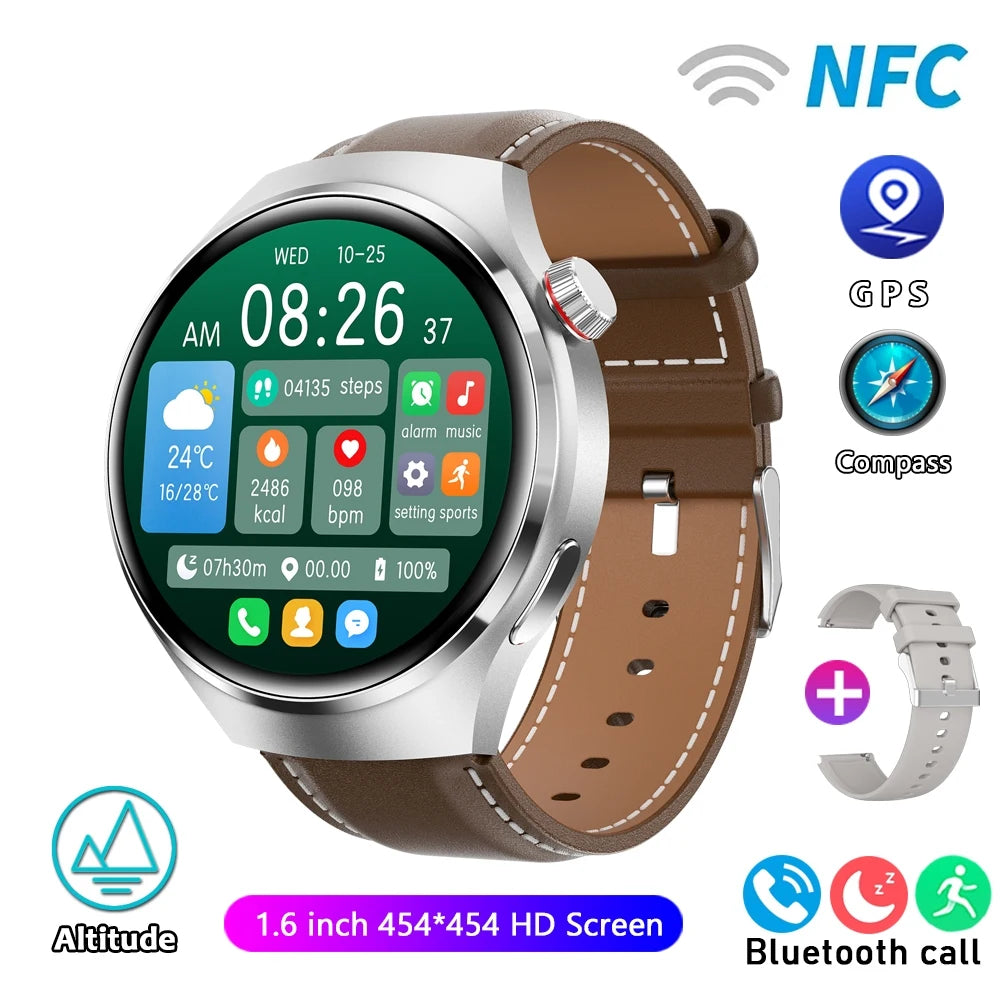 2025 NEW Health Watch GT4 Pro GPS Smartwatch Multi-Sport Mode Heart Rate Moitor Bluetooth Call IP68 Waterproof Men's Smart watch