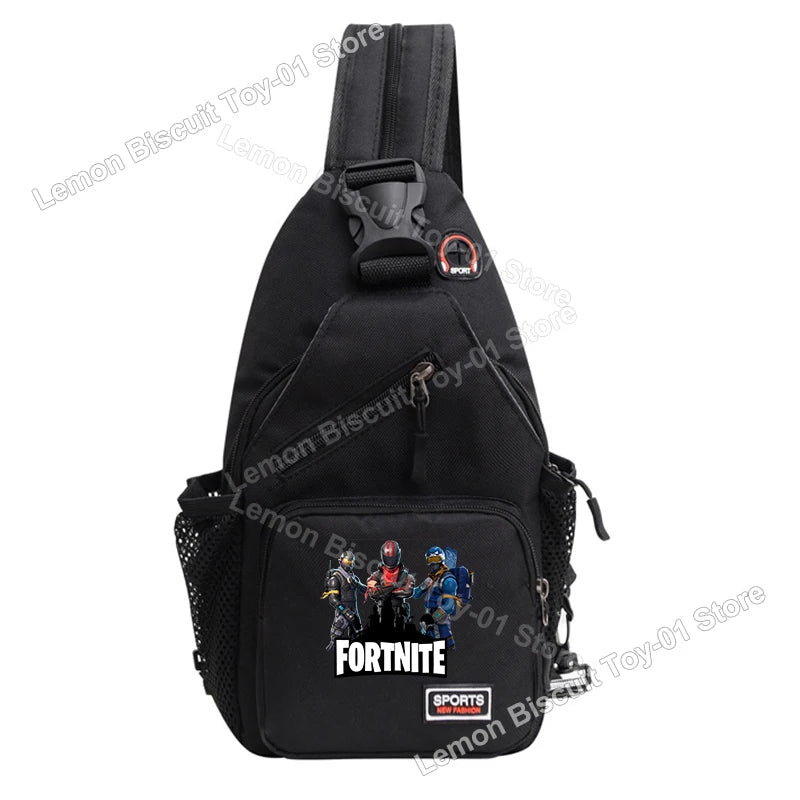 Fortnites Series Chest Bag Hot Game Student Shoulder Bag Multifunctional Fashion Women Man Small Backpack Funny Birthday Gifts