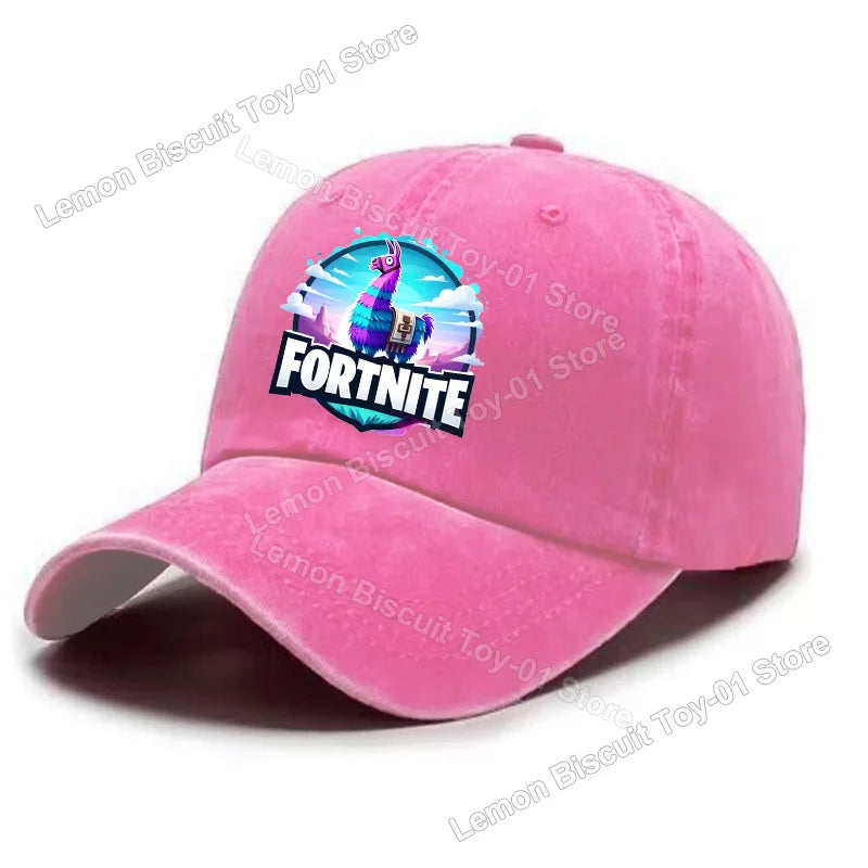 Fortnites Series Adult Baseball Cap Adjustable Hot Men Women Hat Washed Denim Retro Sun Visor Outdoor Sport Accessories Gifts