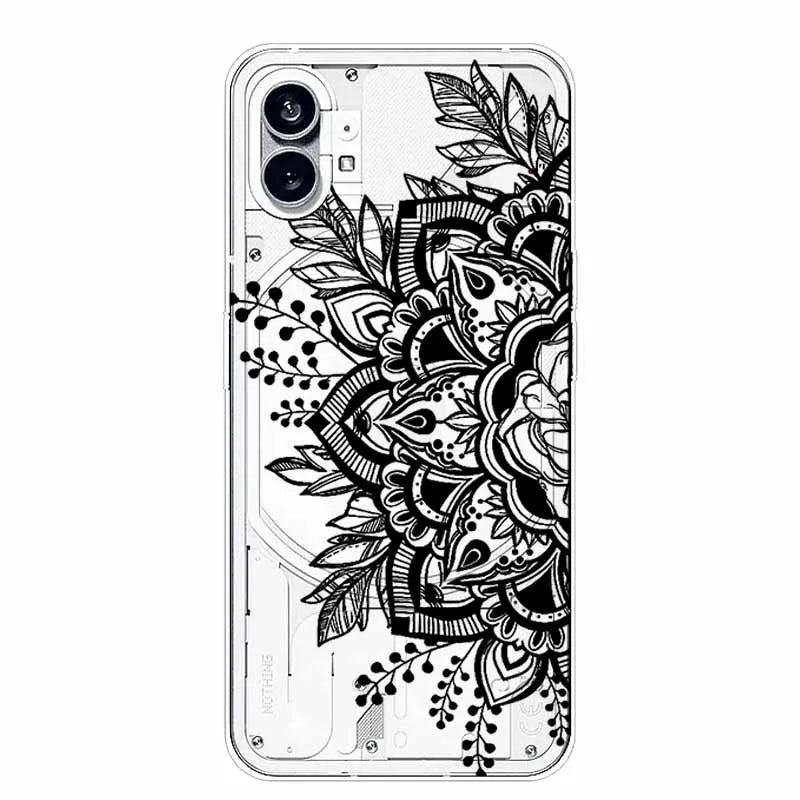 For Nothing Phone 1 2 Case Silicone Soft Cute Transparent Coque for Nothing Phone (2) TWO One Protective Funda Clear TPU Covers