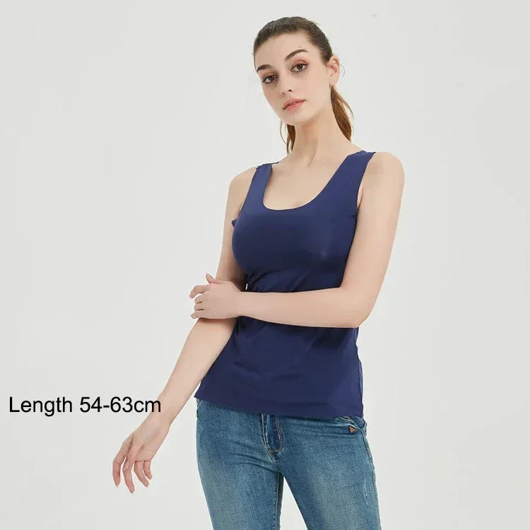 M-5XL Plus Size Full Slips Dresses For Women Summer Thin Seamless Ice Silk Petticoat Underskirt Sleeveless Underwear Dress Slips
