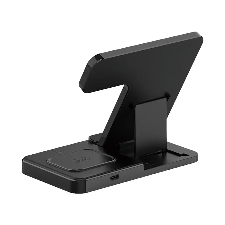 3 in 1 Wireless Charger Stand For iPhone 16 15 14 13 12 11 X iWatch 8 7 6 Airpods Pro 30W Foldable Fast Charging Dock Station