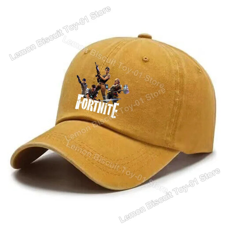 Fortnites Series Adult Baseball Cap Adjustable Hot Men Women Hat Washed Denim Retro Sun Visor Outdoor Sport Accessories Gifts