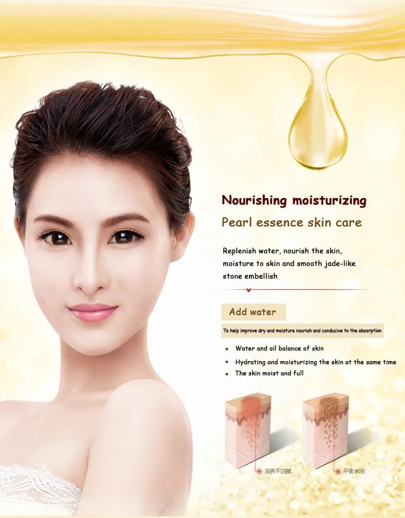 BIOAQUA Pure Pearl Face Skin Care Sets Facial Cream Eye Cream Firming Anti Dark Circles Moisturizing Brightening skincare Set
