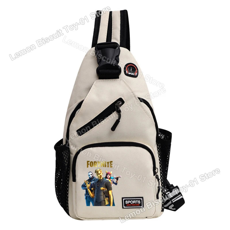 Fortnites Series Chest Bag Hot Game Student Shoulder Bag Multifunctional Fashion Women Man Small Backpack Funny Birthday Gifts