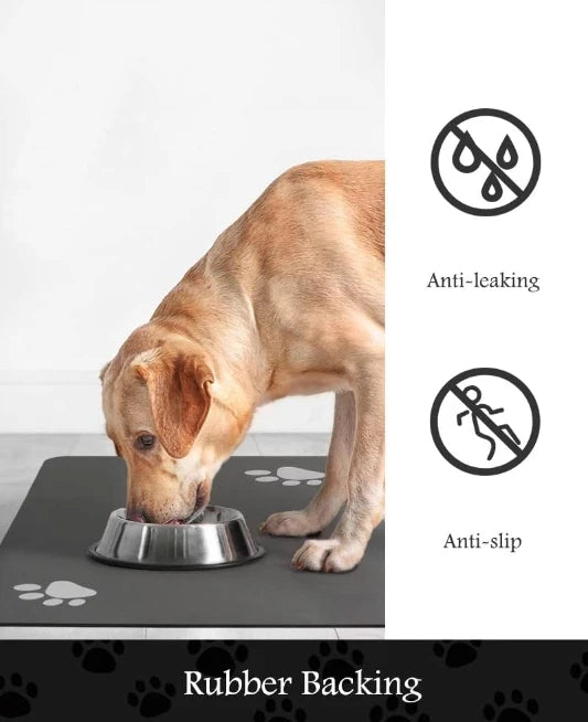 VIKAMA diatom mud pet dining area cat and dog placemat, water-absorbing, anti-slip feeding, splash-proof pad, pet supplies