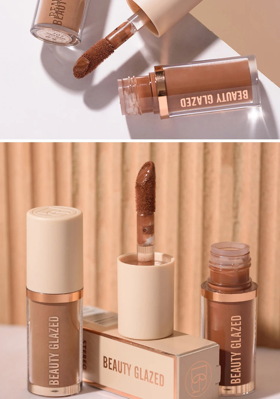 2025 Beauty Glazed 2 Color Liquid Contouring To Enhance The Facial Contour,Waterproof ,Matte,V-face Shaping Contour Face Makeup