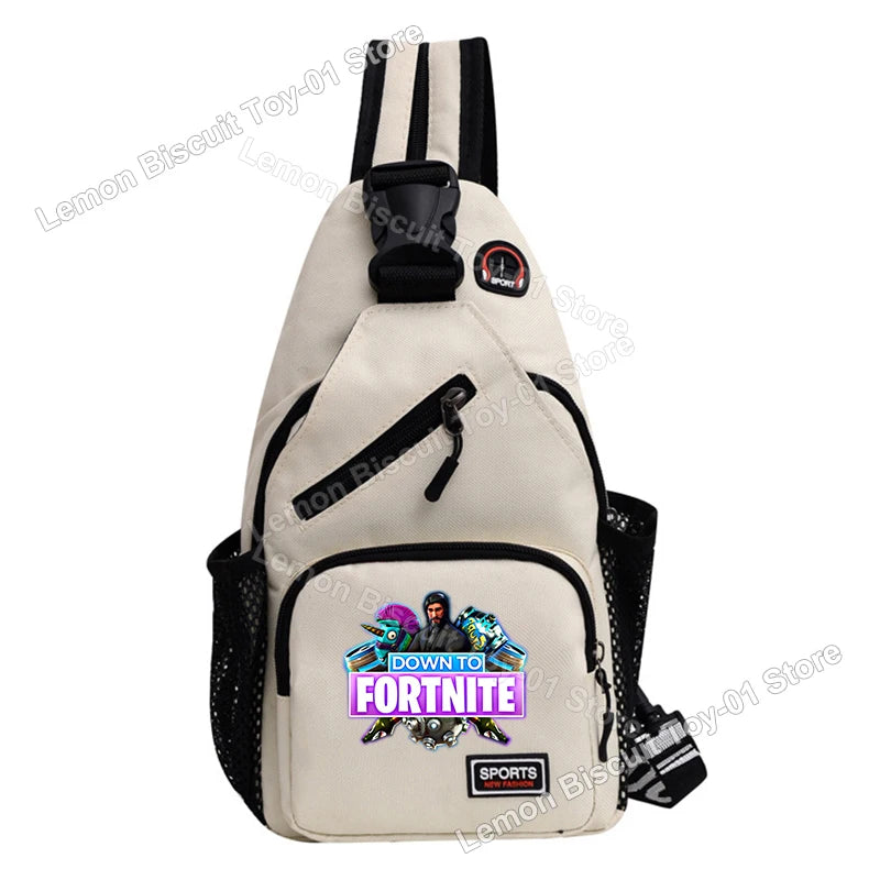 Fortnites Series Chest Bag Hot Game Student Shoulder Bag Multifunctional Fashion Women Man Small Backpack Funny Birthday Gifts