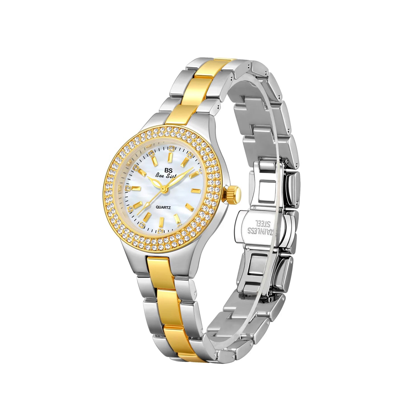 Luxury Elegant Quartz Watches Women High Quality Diamond Dial Ladies Watch Fashion Stainless Steel Bracelet Women's Wristwatch