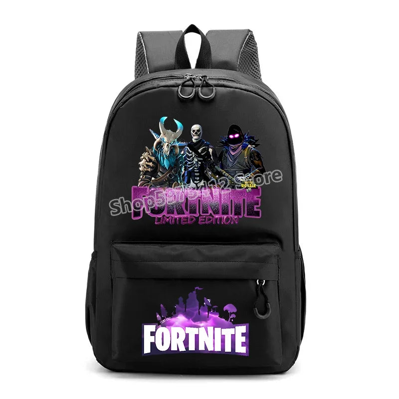 Fortnites Backpack Cartoon Anime Boys Girls Knapsack Teenager Printed School Bag Student Book Bag Rucksack Cute Birthday Gifts
