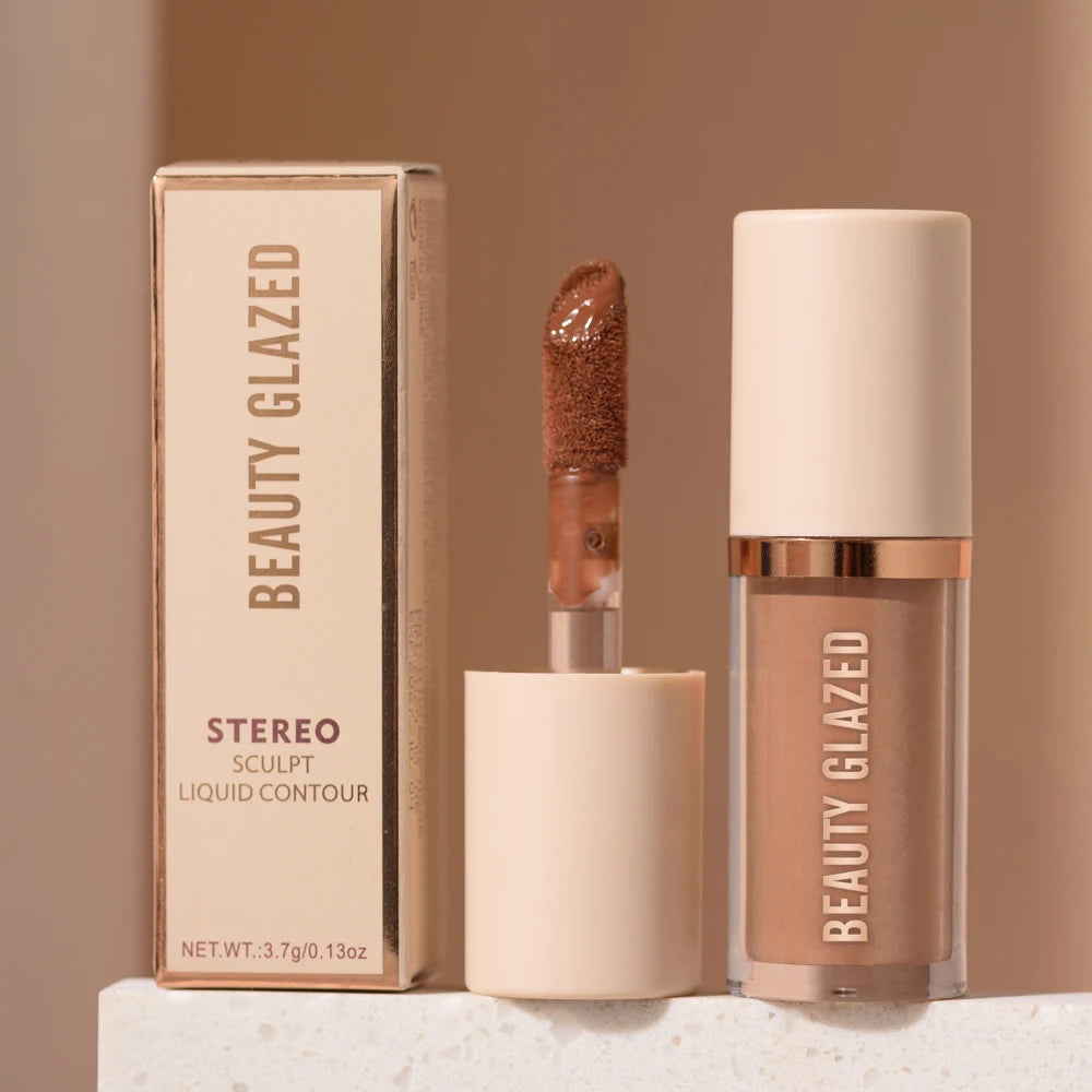 2025 Beauty Glazed 2 Color Liquid Contouring To Enhance The Facial Contour,Waterproof ,Matte,V-face Shaping Contour Face Makeup