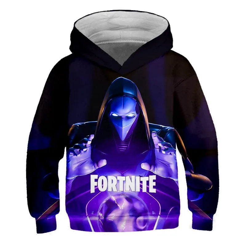 2024 New Fortnite 3D Printed Unisex Hoodie Casual Coat Game Peripheral Cosplay Children Clothing Gifts