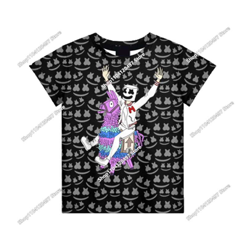 Christmas Fortnite T-shirt Tees X Lord T Shirt Triggerfish Battle Royale Game Kids Men Women Harajuku Teen Clothes