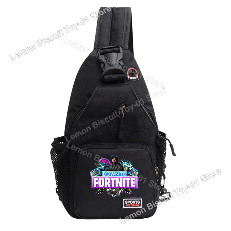 Fortnites Series Chest Bag Hot Game Student Shoulder Bag Multifunctional Fashion Women Man Small Backpack Funny Birthday Gifts