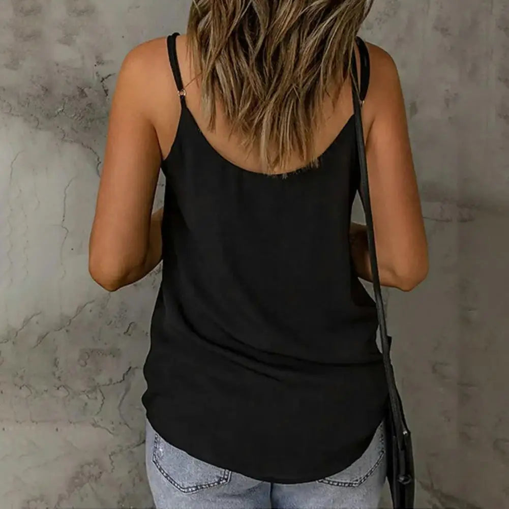 Chic Loose Tank Top Sleeveless Daily Wear Moisture Wicking Base Layer Women Vest