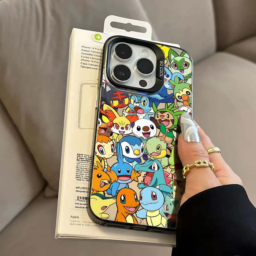 Hot Anime P Cool Phone Case For iPhone 16 15 14 13 Plus Shockproof Silicone Matte Back Cover