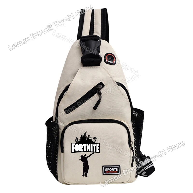 Fortnites Series Chest Bag Hot Game Student Shoulder Bag Multifunctional Fashion Women Man Small Backpack Funny Birthday Gifts