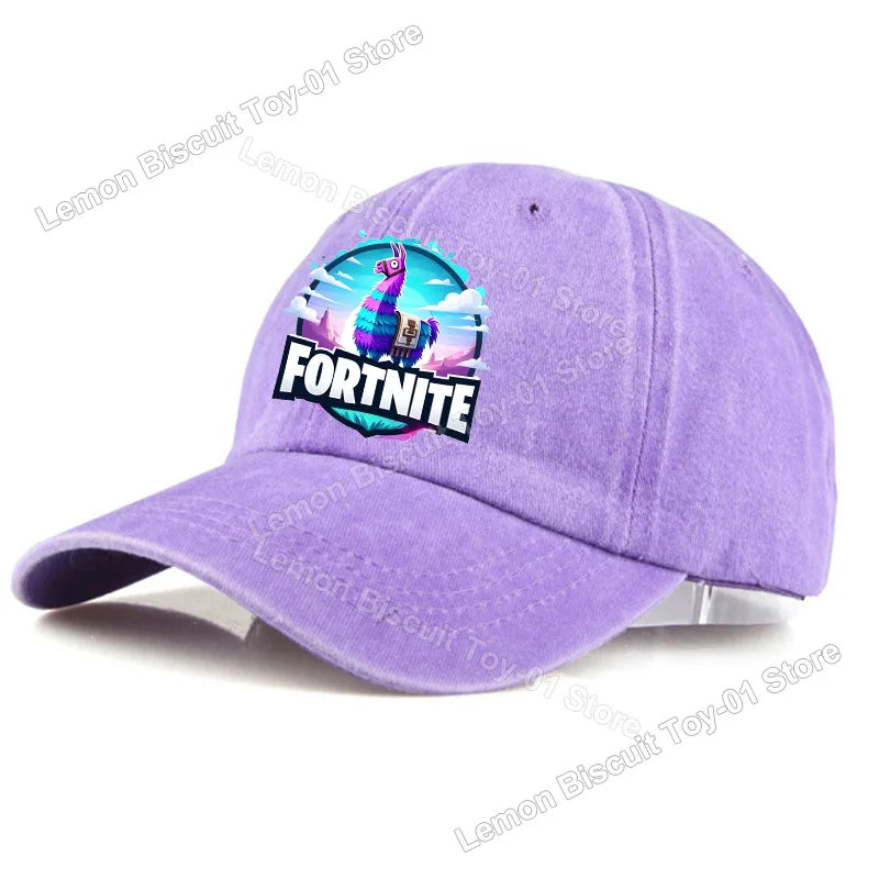Fortnites Series Adult Baseball Cap Adjustable Hot Men Women Hat Washed Denim Retro Sun Visor Outdoor Sport Accessories Gifts