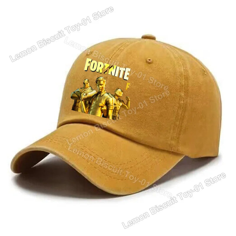 Fortnites Series Adult Baseball Cap Adjustable Hot Men Women Hat Washed Denim Retro Sun Visor Outdoor Sport Accessories Gifts