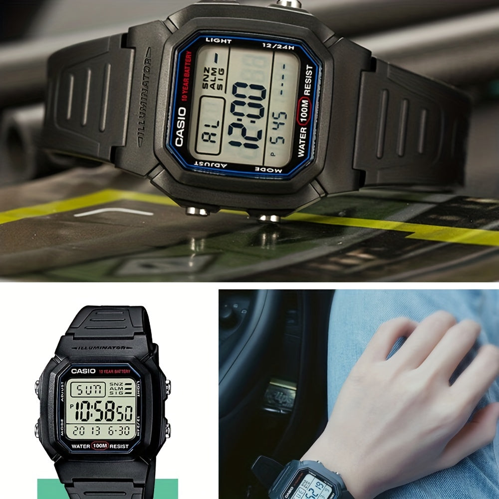 CASIO Classic Chronograph Watch - Women's Digital Sports Watch with Alarm, 50M Water Resistance, Resin Band - Perfect for Outdoor Enthusiasts