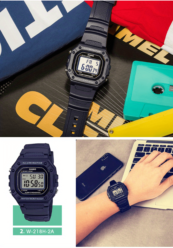 CASIO Classic Chronograph Watch - Women's Digital Sports Watch with Alarm, 50M Water Resistance, Resin Band - Perfect for Outdoor Enthusiasts