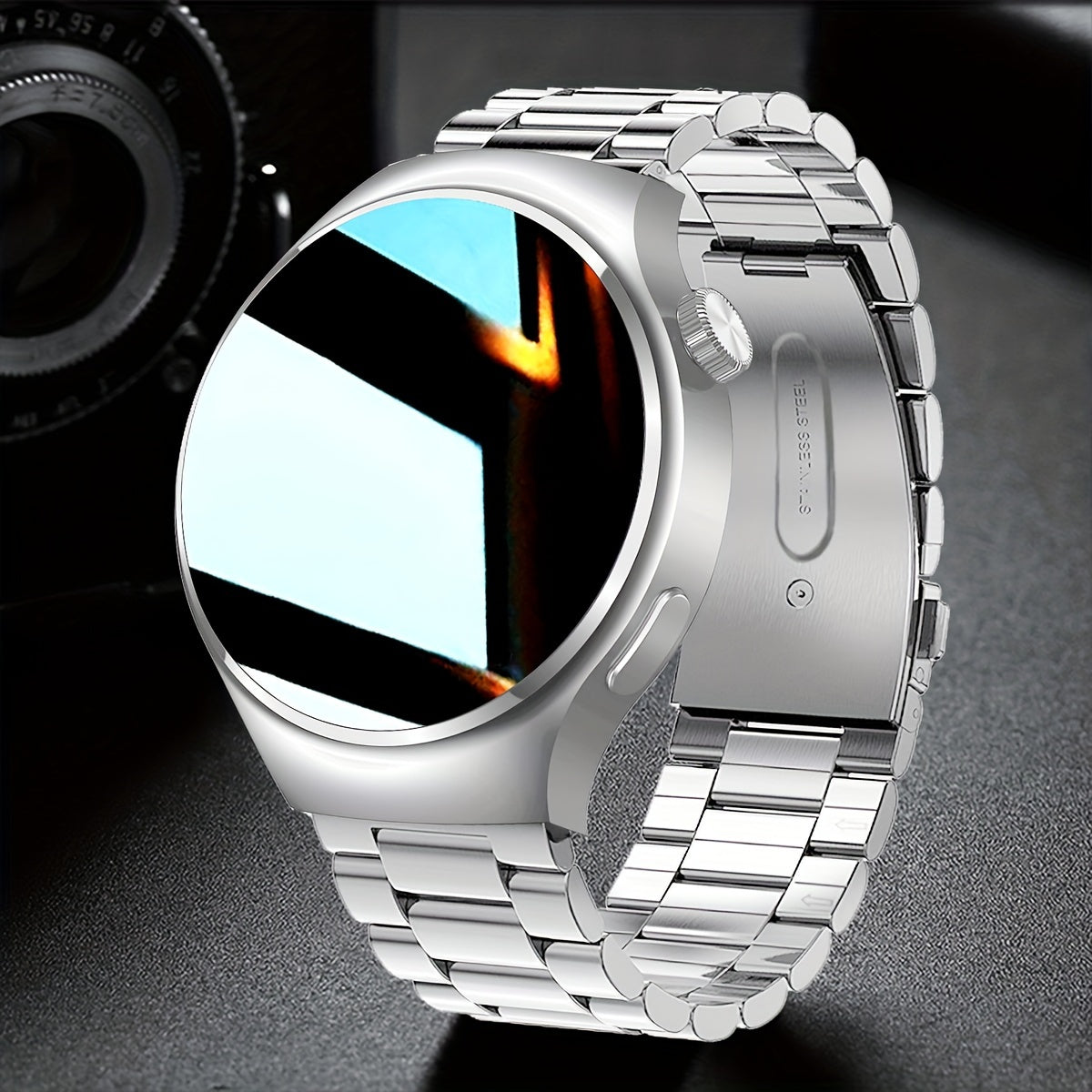 2024 Men Smart Watch Big Screen Custom Dial Answer Call Fitness Tracker Sport Smartwatch for Men