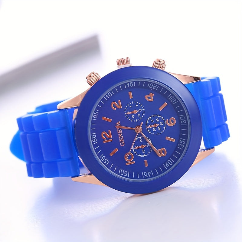 Fashion Silicone Colorful Casual Watch, Ideal choice for Gifts