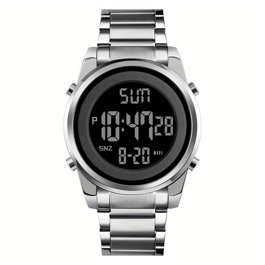 Multifunctional LED Night Light Timing Alarm Watch - Men's Fashion Digital Watch with Date Display, Stopwatch, and Alarm Reminders - Ideal Gift for Men