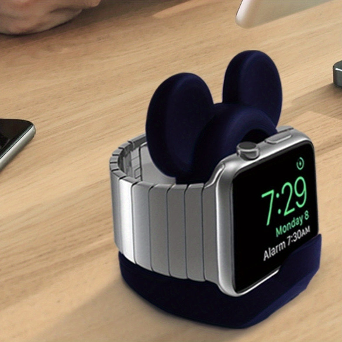 Silicone Charger Stand for Smart iWatch, Silicone Desk Stand Holder for iWatch, Charging Station Dock Holder Compatible with All Smart Watch Series Ultra/SE/8/7/6/5/4/3/2/1