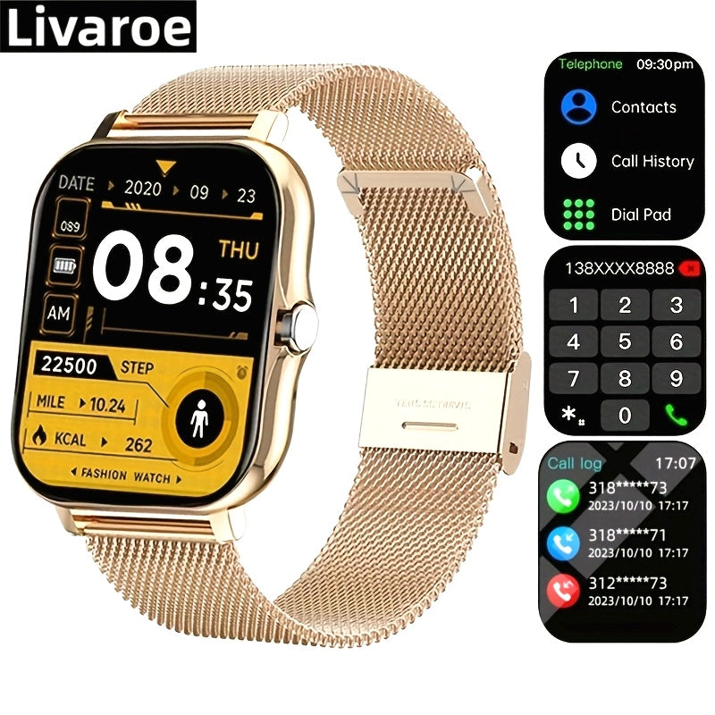 Smartwatch, Men's/Women's Watch, Call & Message Alerts, Large Screen Display, Multi-Sport Modes for Fitness Activities