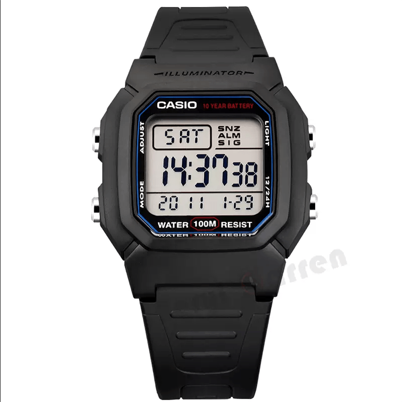 CASIO Classic Chronograph Watch - Women's Digital Sports Watch with Alarm, 50M Water Resistance, Resin Band - Perfect for Outdoor Enthusiasts