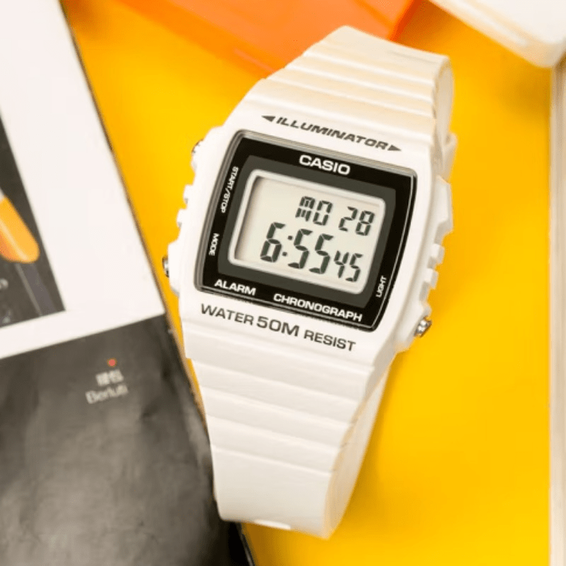 Casio Chronograph Sports Watch - Water Resistant 50M Digital Alarm Wrist Watch for Men and Women with Resin Strap and Electronic Features