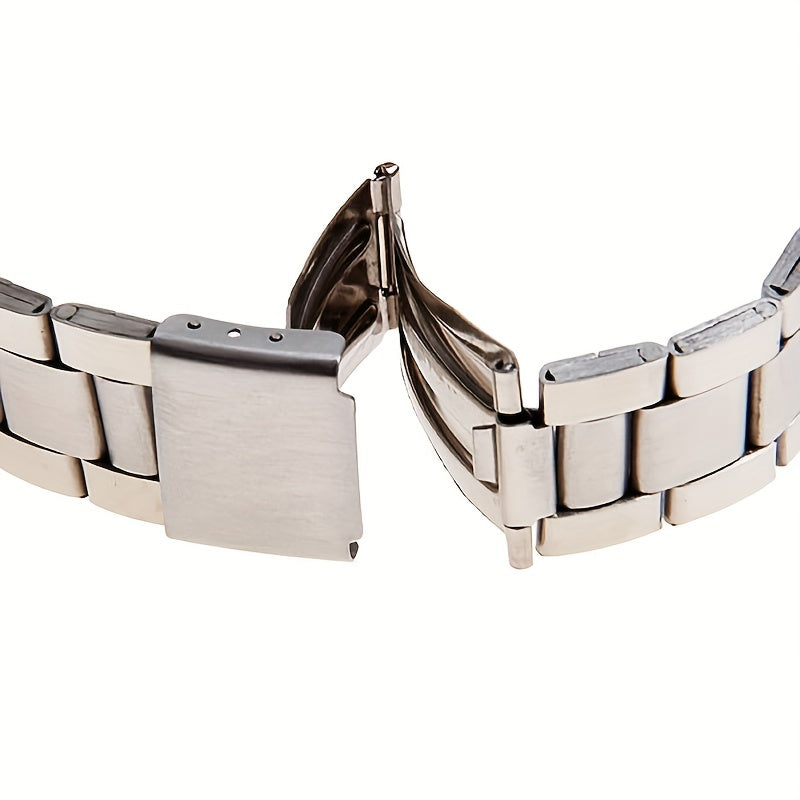 [Stainless Steel Musical Quartz Watch] Men's Fashion Stainless Steel Musical Notation Quartz Watch