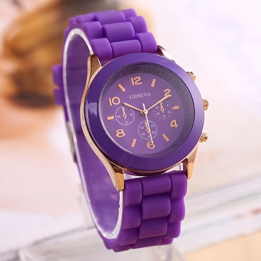 Fashion Silicone Colorful Casual Watch, Ideal choice for Gifts