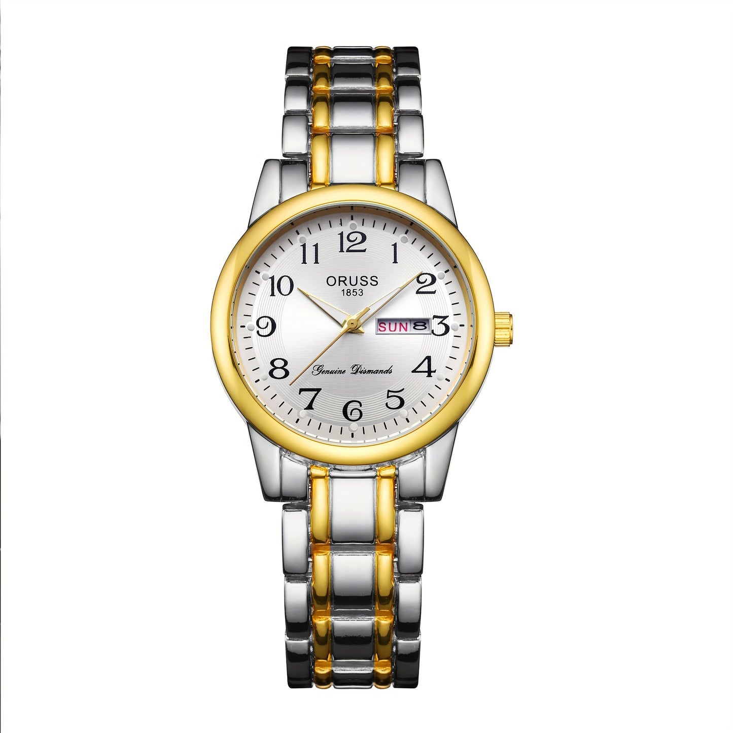 Fashionable Luminous Ladies Quartz Watch - Stylish Textured Dial with Calendar & Date - Waterproof Analog Wristwatch for Daily Wear & Travel Adventures