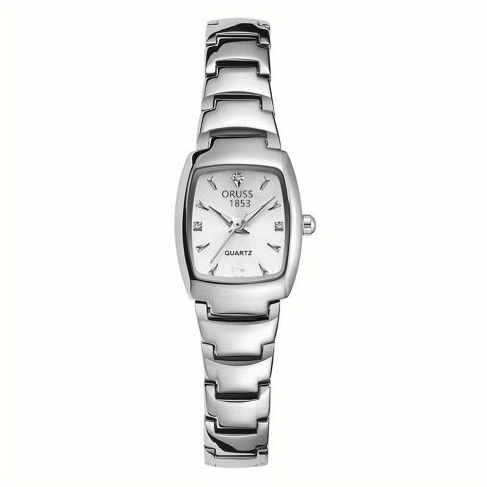 Simple, Exquisite, Small And Personalized Women's Watch High-end Fashion All-match Waterproof Luminous Steel Belt Trendy Square Gentle And Cute Student Female Watch