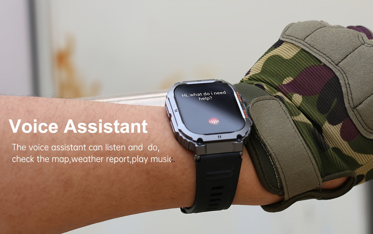 Smart Watch for Men: Wireless Calls, Music, Fitness Tracking, Sleep Monitoring, Multi-Sport Modes for King's Day