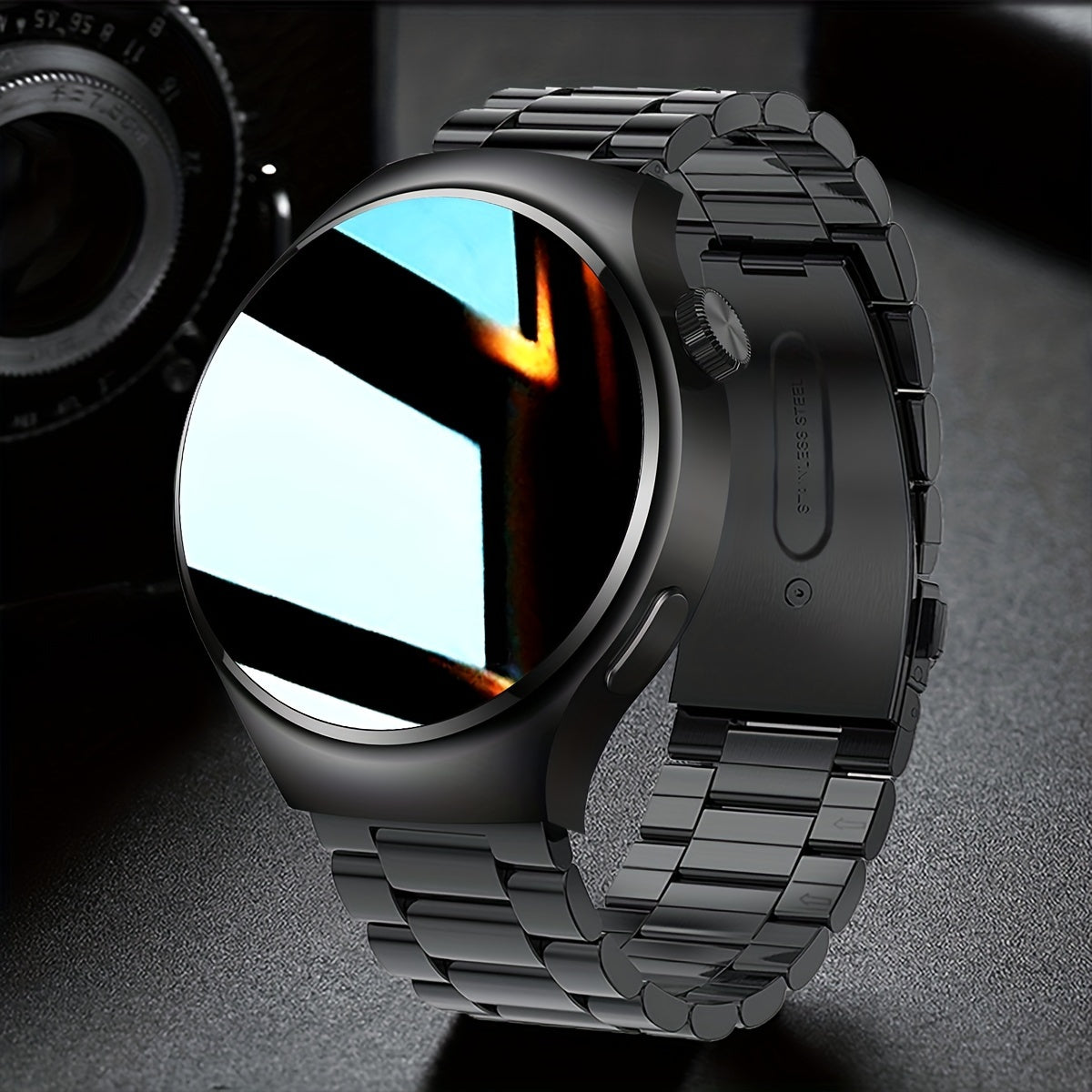 2024 Men Smart Watch Big Screen Custom Dial Answer Call Fitness Tracker  Sport Smartwatch for Men
