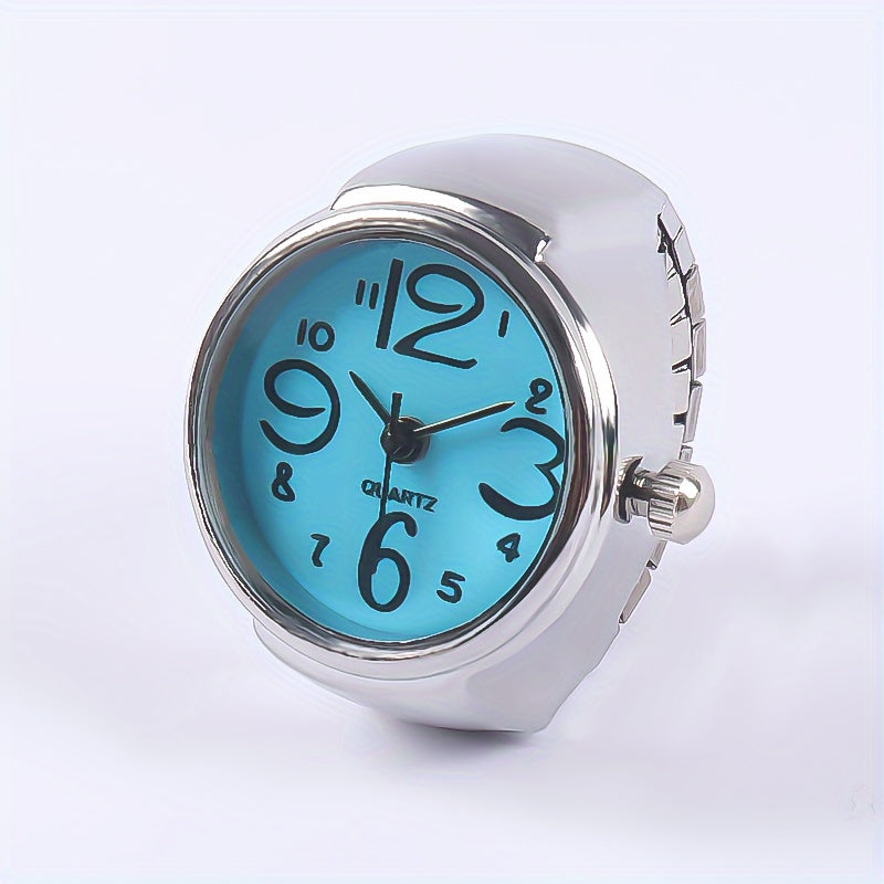 [Mini Watch For Teenagers Ring] Trendy Watch Ring, Retro Creative Finger Mini Watch For Teenagers, Ideal Choice For Gifts