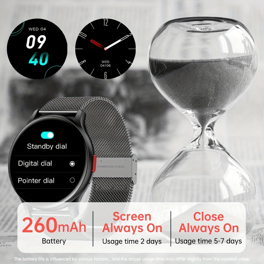 [SENBONO Smartwatch] SENBONO 2023 Men's Smartwatch - 1.43'' Large HD AMOLED Display, Call Functions, Over 100 Sports Modes, Customizable Watch Faces, Fitness Tracking