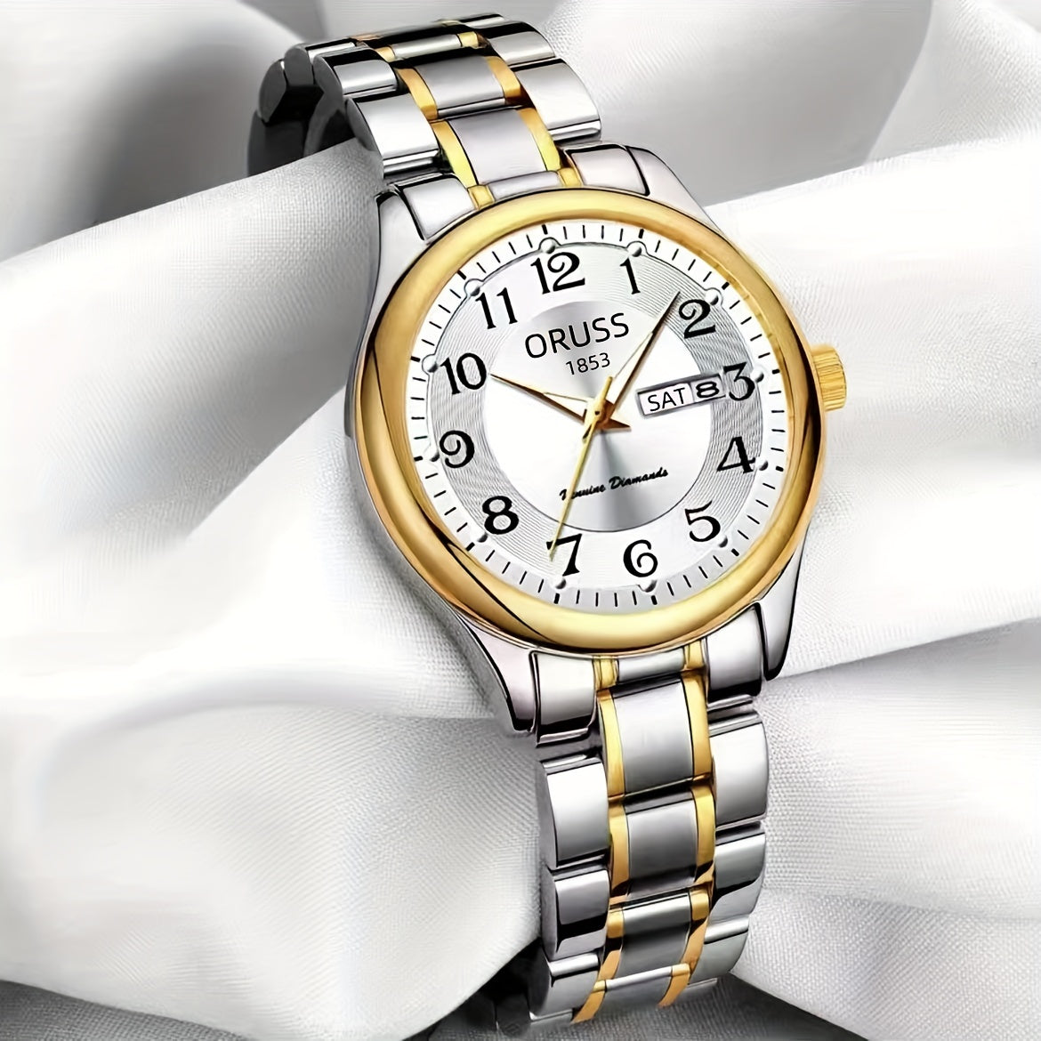 Fashionable Luminous Ladies Quartz Watch - Stylish Textured Dial with Calendar & Date - Waterproof Analog Wristwatch for Daily Wear & Travel Adventures