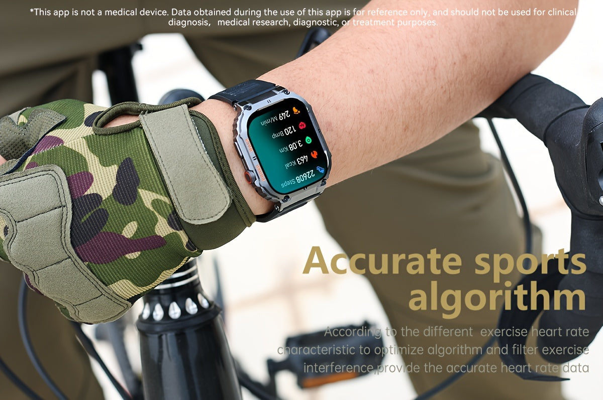 Smart Watch for Men: Wireless Calls, Music, Fitness Tracking, Sleep Monitoring, Multi-Sport Modes for King's Day