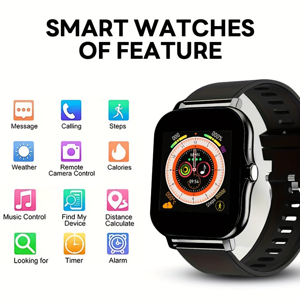 NEW Smart Watch 1.44"Inch Wireless Calling/Receiving Multiple Sports Modes Sedentary Reminder Weather Forecast Message Notification Borderlessslim Design Multi-SportMode For Android & For IPhones For Men&Women AS A Gift