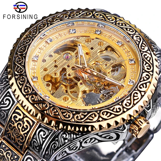 2022 Forsining New Arrive Men Mechanical Watch Fashion Luminous Diamond Automatic Watches Luxury Wristwatches Relogio Masculino