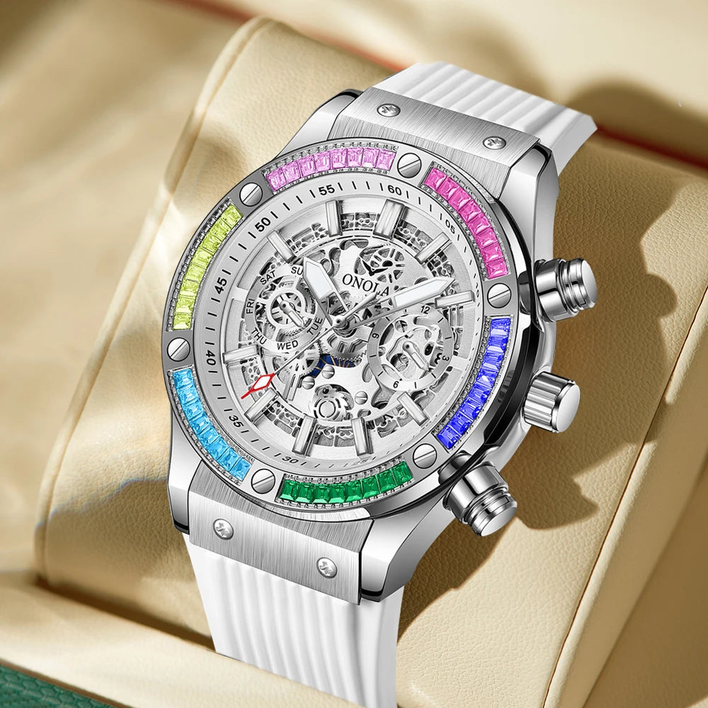ONOLA 6841 Automatic Mechanical Top Selling Watch Man Watches Man Brand  Luxury New Model Automatic Mechanical Watch Man