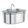 Cat Water Fountain 3.2L Upgraded Stainless Steel Pet Water Fountain Automatic Cat Drinking Water Bowl Dispenser
