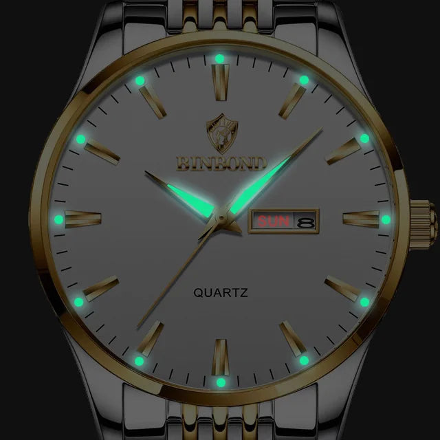 Binbond B9222 9222 New Product Fashion Classic Style Men Quartz Watches Stainless Steel Band Ultra-thin Wristwatch for Male Man