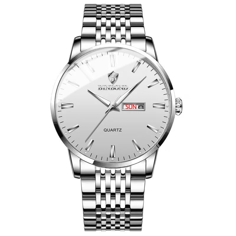 Binbond B9222 9222 New Product Fashion Classic Style Men Quartz Watches Stainless Steel Band Ultra-thin Wristwatch for Male Man