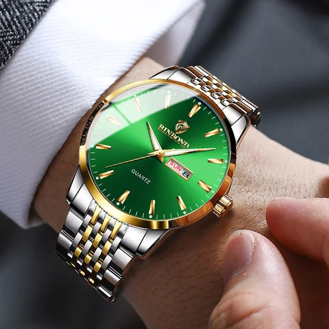 Binbond B9222 9222 New Product Fashion Classic Style Men Quartz Watches Stainless Steel Band Ultra-thin Wristwatch for Male Man