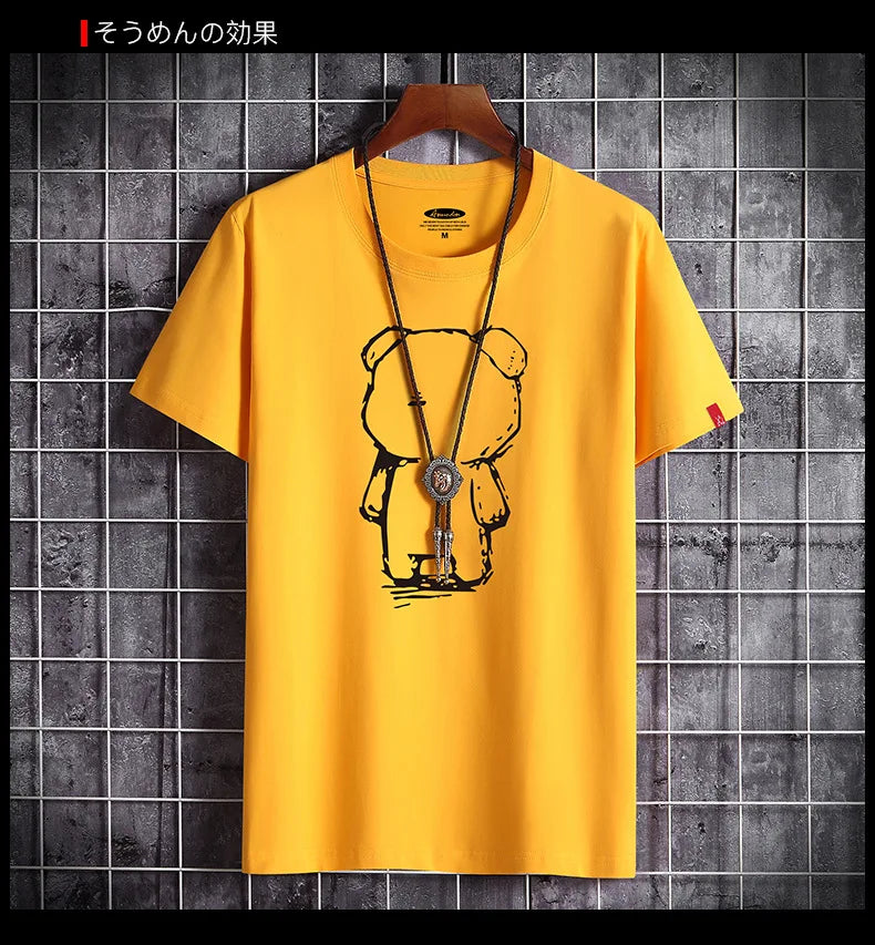 T Shirt for Men 2022 Newest Clothing Fitness White O Neck Anime Man T-shirt For Male Oversized S-6XL New Men T-shirts Goth Punk